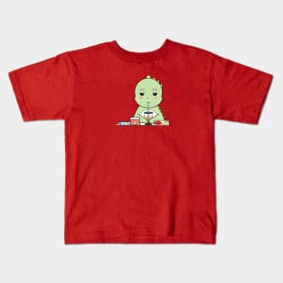 Snacking Dinosaur Kids T-Shirt